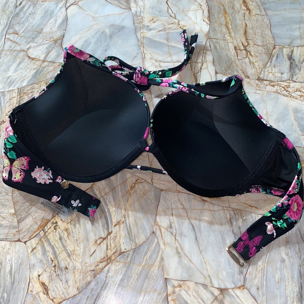 2 Pc Set VICTORIA SECRET Bombshell Super  Push-Up Swim Top 36C Botton Large - Picture 12 of 15